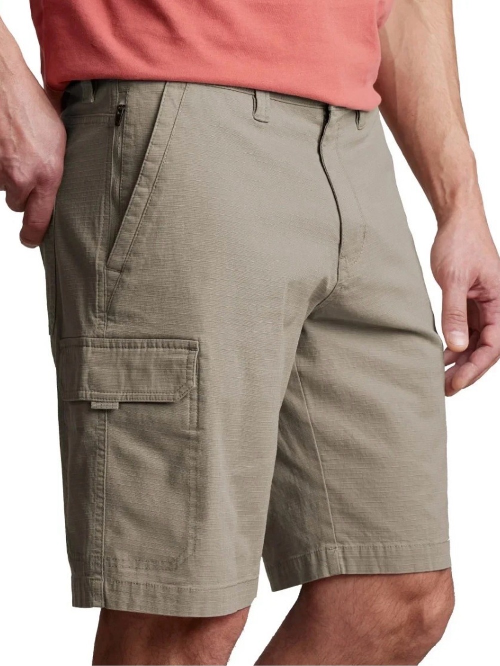 NEW Copper & Oak Men's Venture Ripstop 10” Inseam Cargo Shorts Tan, Green 36,38